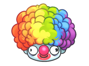 Sticker | Clown Wig
