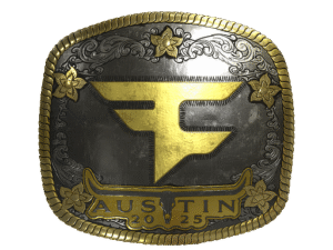 Sticker | FaZe Clan (Gold) | Austin 2025