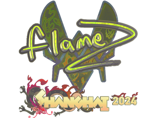Sticker | FlameZ (Holo) | Shanghai 2024