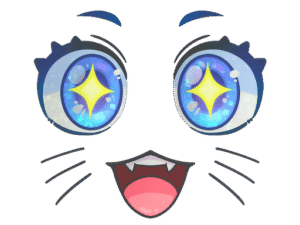 Sticker | Kawaii Eyes (Glitter)