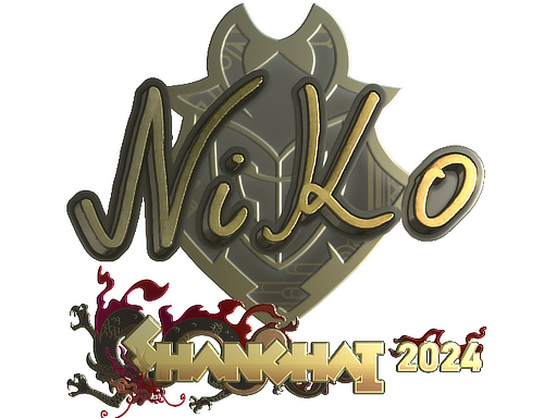 Sticker | NiKo (Gold) | Shanghai 2024