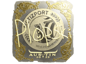 Sticker | Plopski (Gold) | Austin 2025