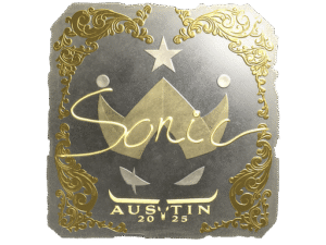 Sticker | Sonic (Gold) | Austin 2025