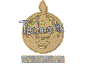 Sticker | Techno4K (Glitter) | Copenhagen 2024