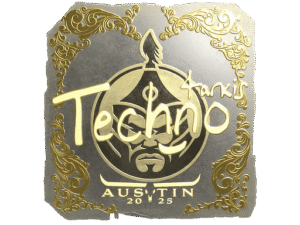 Sticker | Techno4K (Gold) | Austin 2025