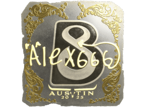 Sticker | alex666 (Gold) | Austin 2025