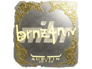 Sticker | brnz4n (Gold) | Austin 2025