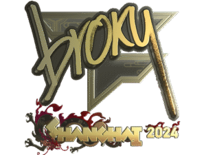 Sticker | broky (Gold) | Shanghai 2024