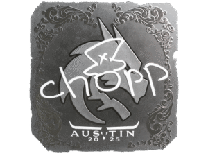 Sticker | chopper (Foil) | Austin 2025