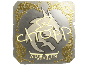 Sticker | chopper (Gold) | Austin 2025