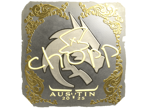 Sticker | chopper (Gold) | Austin 2025