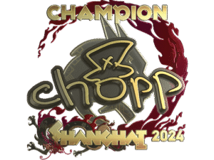 Sticker | chopper (Gold, Champion) | Shanghai 2024