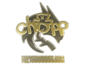 Sticker | chopper (Gold) | Copenhagen 2024
