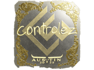 Sticker | controlez (Gold) | Austin 2025