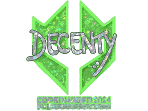Sticker | decenty (Glitter) | Copenhagen 2024