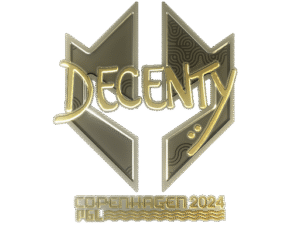 Sticker | decenty (Gold) | Copenhagen 2024