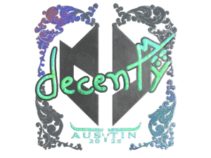 Sticker | decenty (Holo) | Austin 2025
