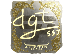 Sticker | dgt (Gold) | Austin 2025
