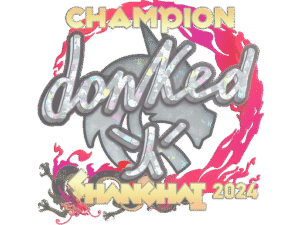 Sticker | donk (Glitter, Champion) | Shanghai 2024