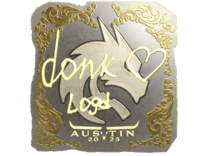 Sticker | donk (Gold) | Austin 2025