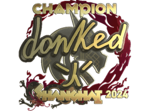 Sticker | donk (Gold, Champion) | Shanghai 2024