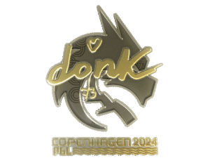 Sticker | donk (Gold) | Copenhagen 2024