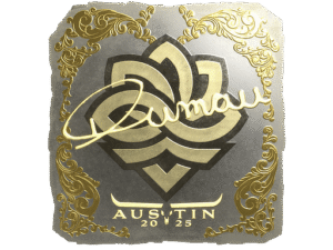 Sticker | dumau (Gold) | Austin 2025