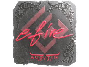 Sticker | efire (Foil) | Austin 2025