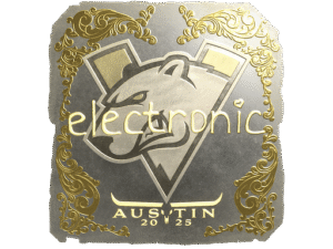 Sticker | electronic (Gold) | Austin 2025
