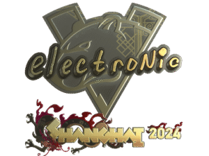 Sticker | electronic (Gold) | Shanghai 2024