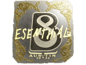 Sticker | esenthial (Gold) | Austin 2025