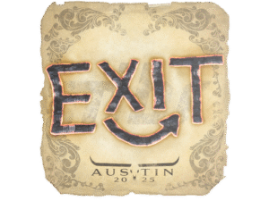Sticker | exit | Austin 2025