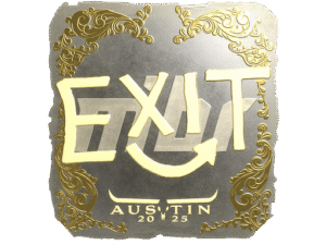 Sticker | exit (Gold) | Austin 2025