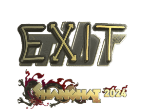 Sticker | exit (Gold) | Shanghai 2024