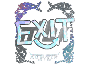 Sticker | exit (Holo) | Austin 2025