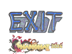 Sticker | exit (Holo) | Shanghai 2024