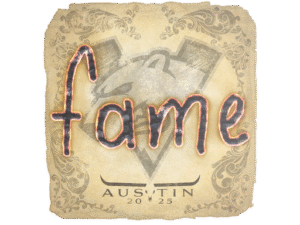 Sticker | fame | Austin 2025