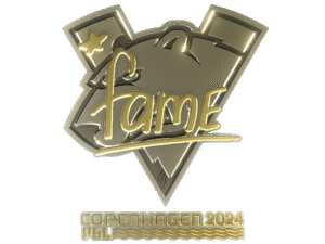 Sticker | fame (Gold) | Copenhagen 2024