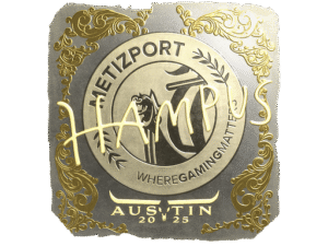 Sticker | hampus (Gold) | Austin 2025