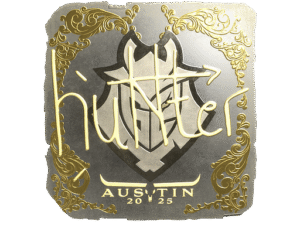 Sticker | huNter- (Gold) | Austin 2025