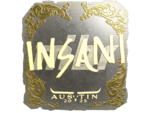 Sticker | insani (Gold) | Austin 2025
