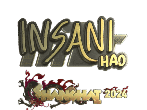 Sticker | insani (Gold) | Shanghai 2024