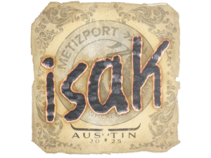 Sticker | isak | Austin 2025