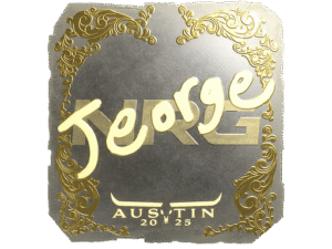 Sticker | jeorge (Gold) | Austin 2025