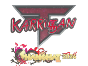 Sticker | karrigan (Glitter) | Shanghai 2024