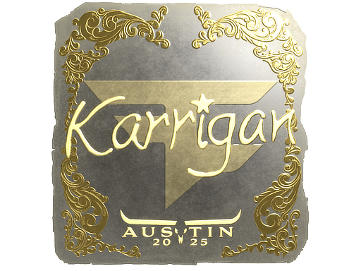 Sticker | karrigan (Gold) | Austin 2025