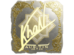 Sticker | khaN (Gold) | Austin 2025