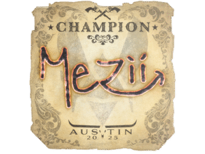 Sticker | mezii (Champion) | Austin 2025