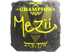Sticker | mezii (Foil, Champion) | Austin 2025