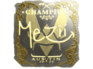 Sticker | mezii (Gold, Champion) | Austin 2025